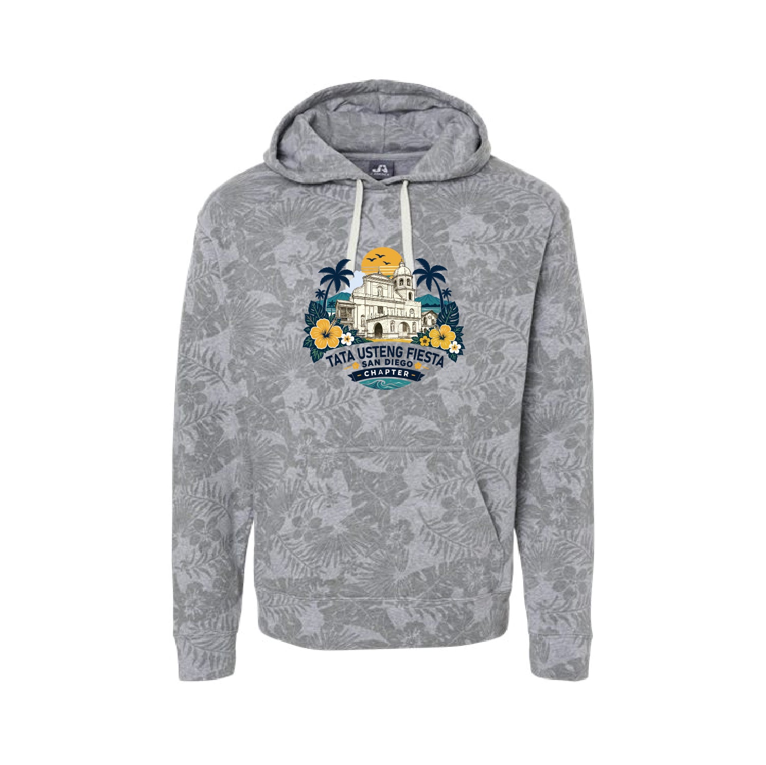 Unisex Triblend Fleece Hooded Sweatshirt - Hawaiian