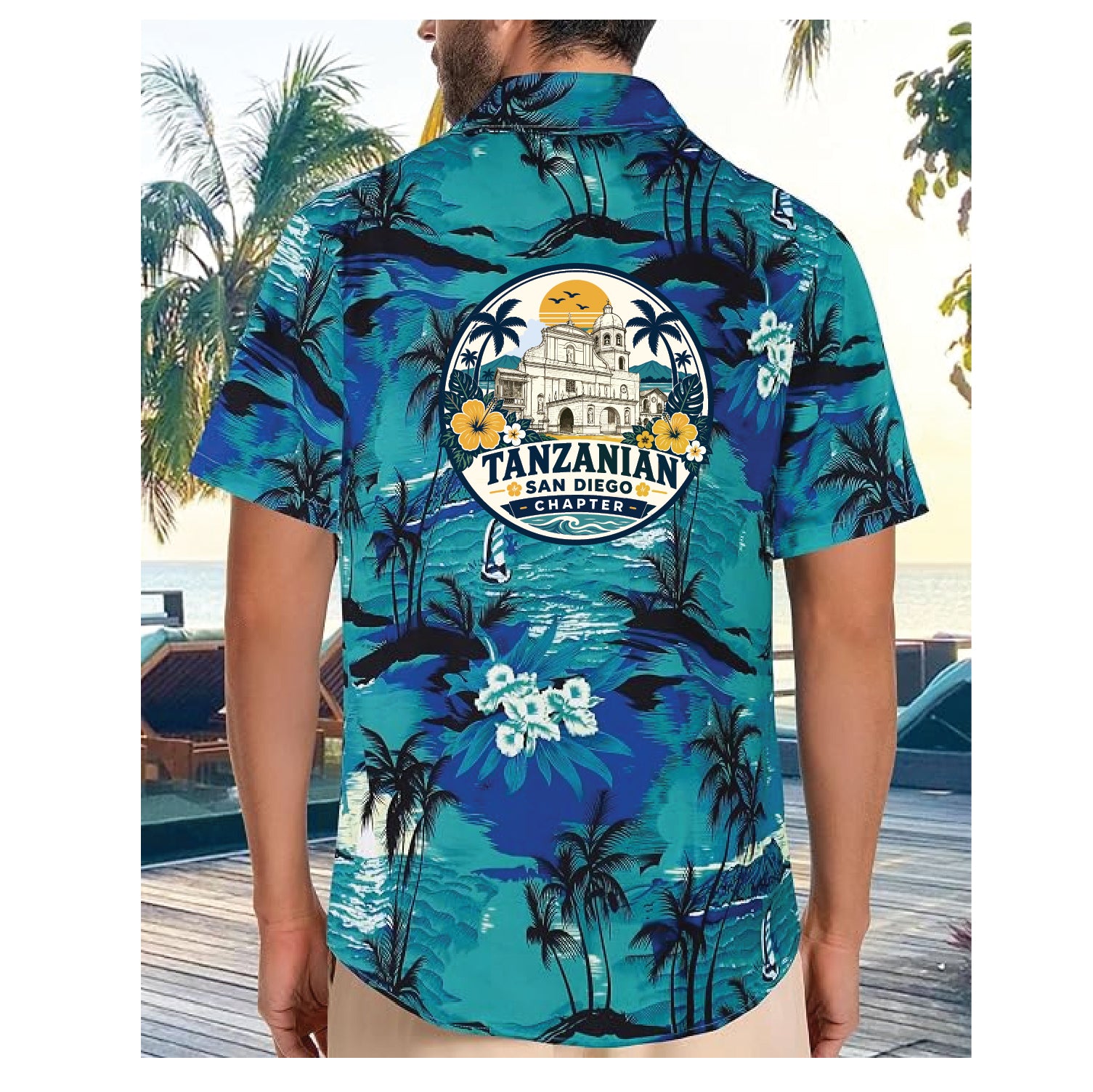 Unisex Stock design Hawaiian Polo