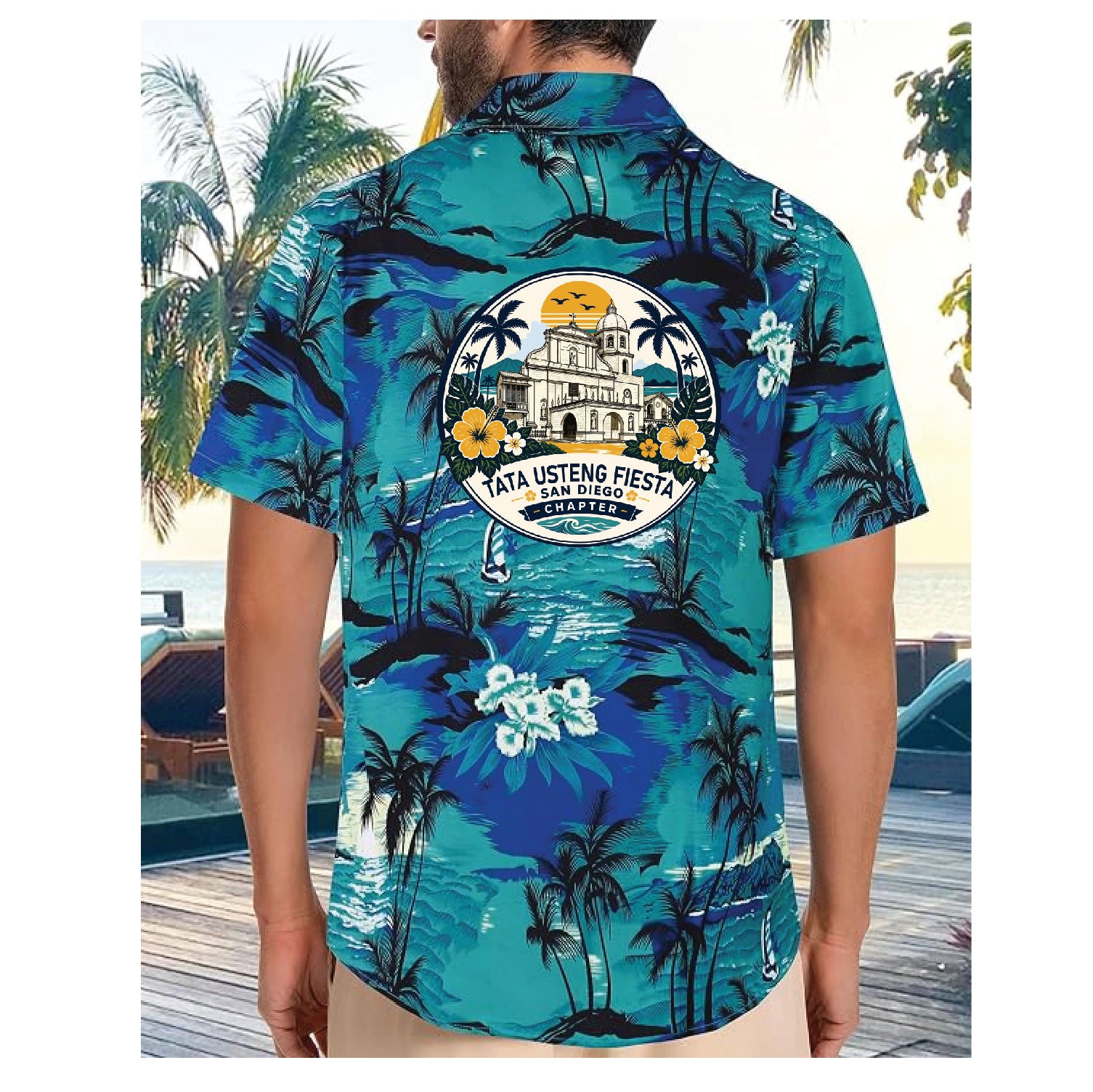 Unisex Stock design Hawaiian Polo