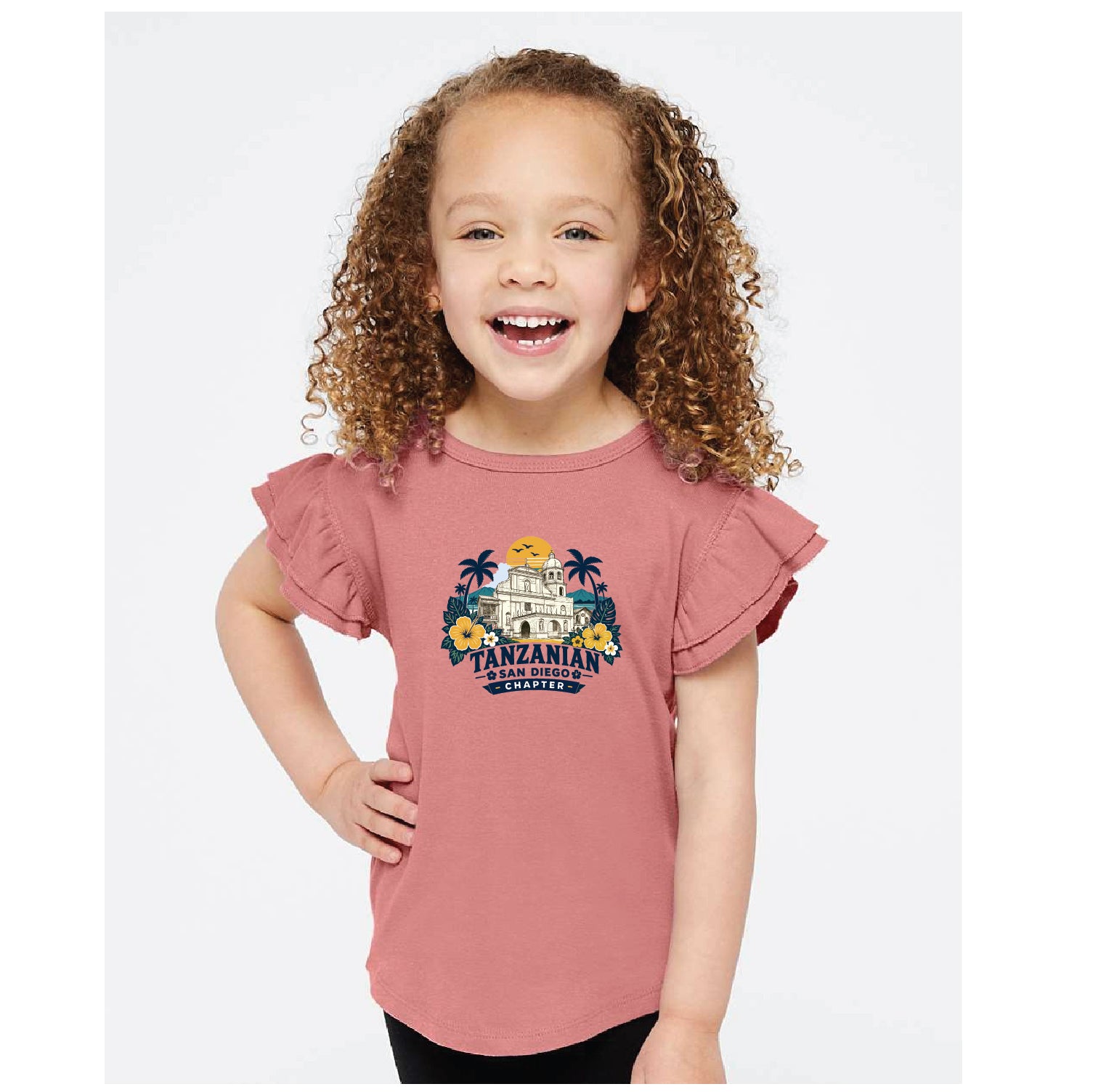 Rabbit Skins Toddler Flutter Sleeve Tee