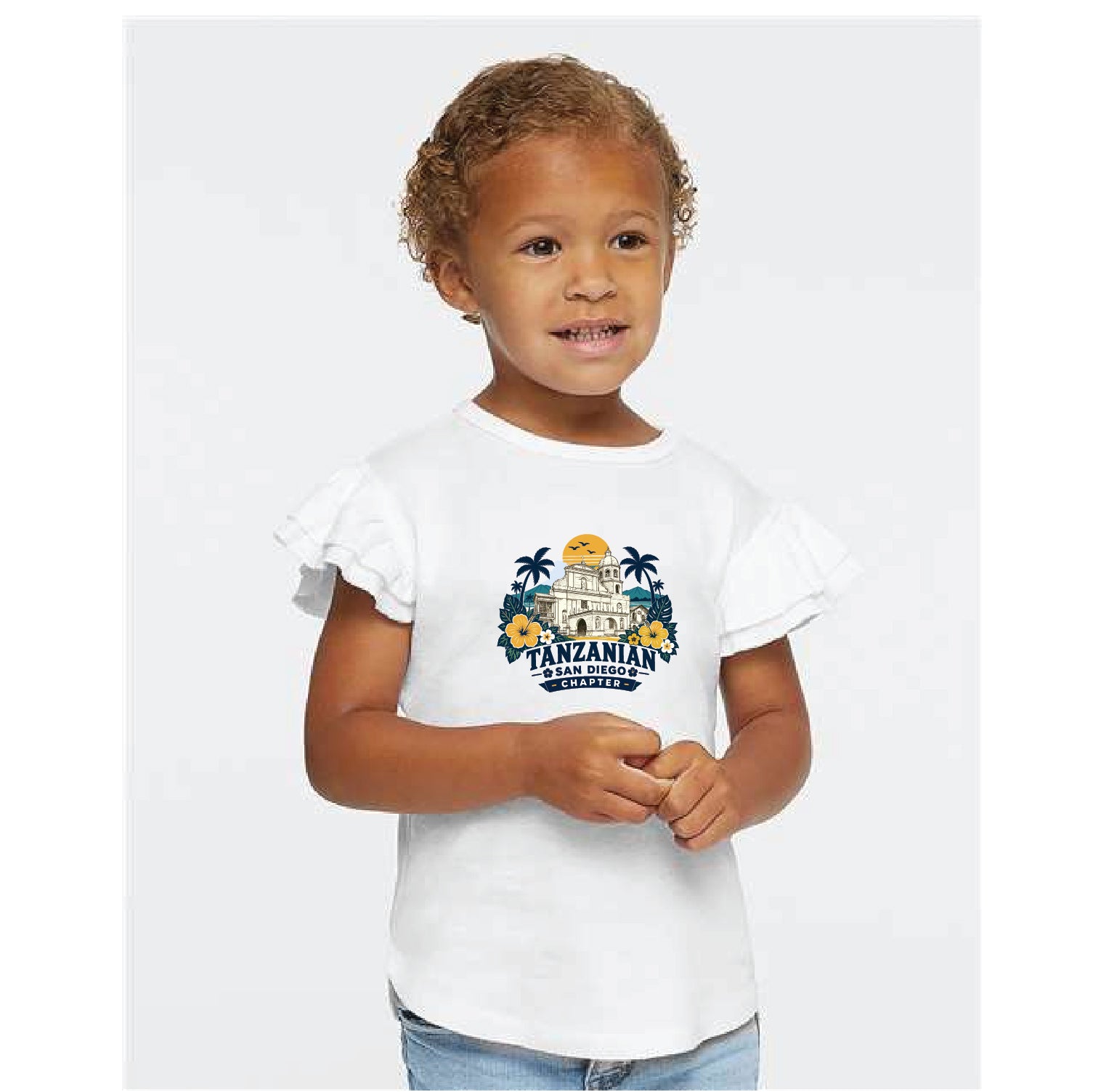 Rabbit Skins Toddler Flutter Sleeve Tee
