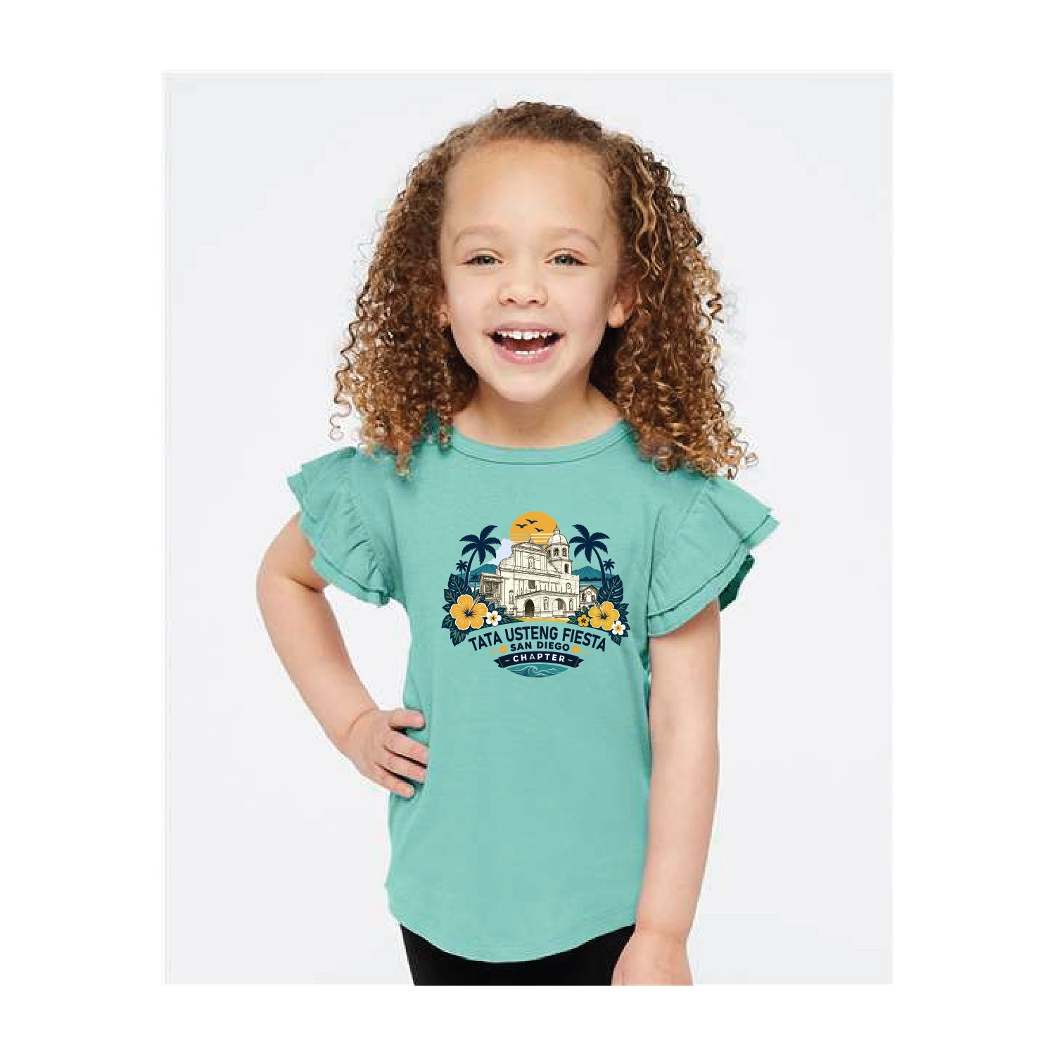 Rabbit Skins Toddler Flutter Sleeve Tee