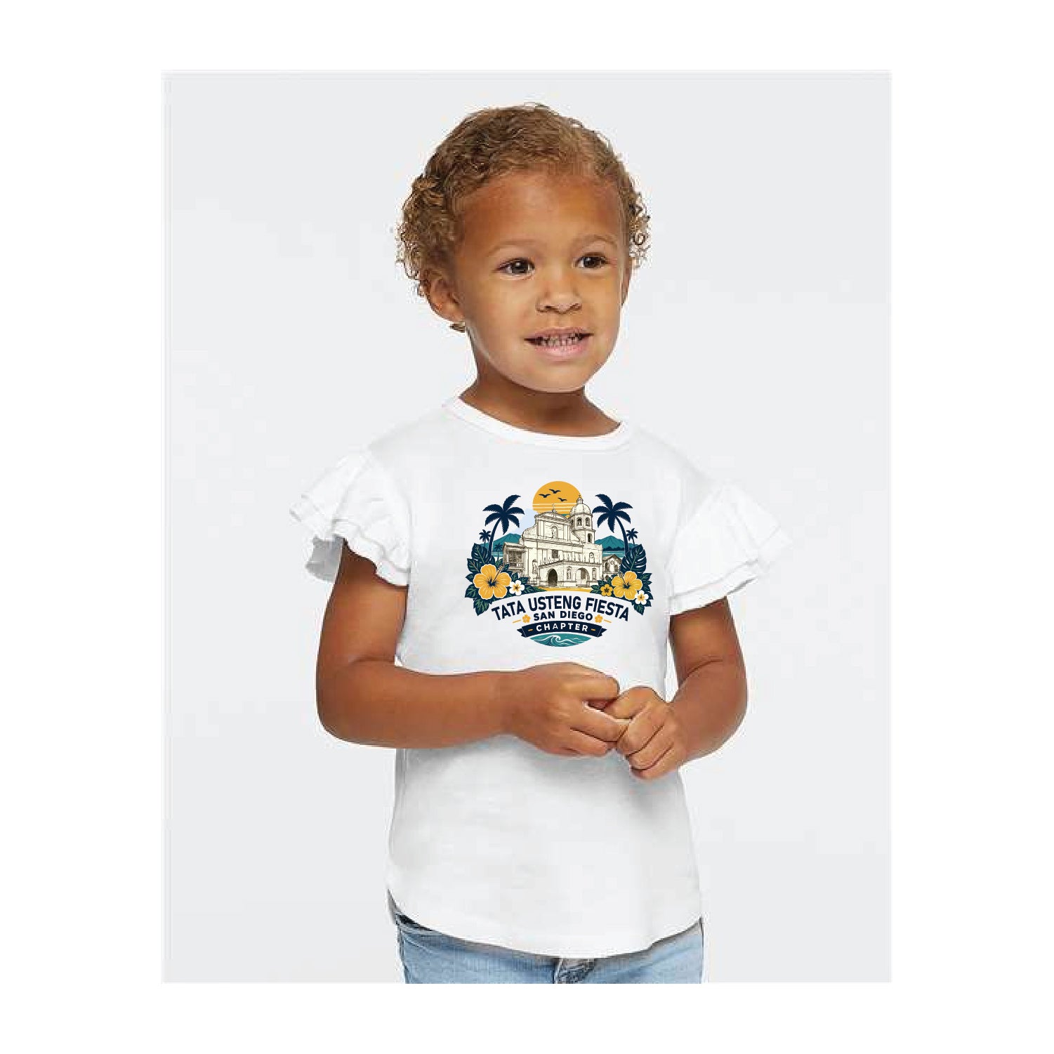 Rabbit Skins Toddler Flutter Sleeve Tee